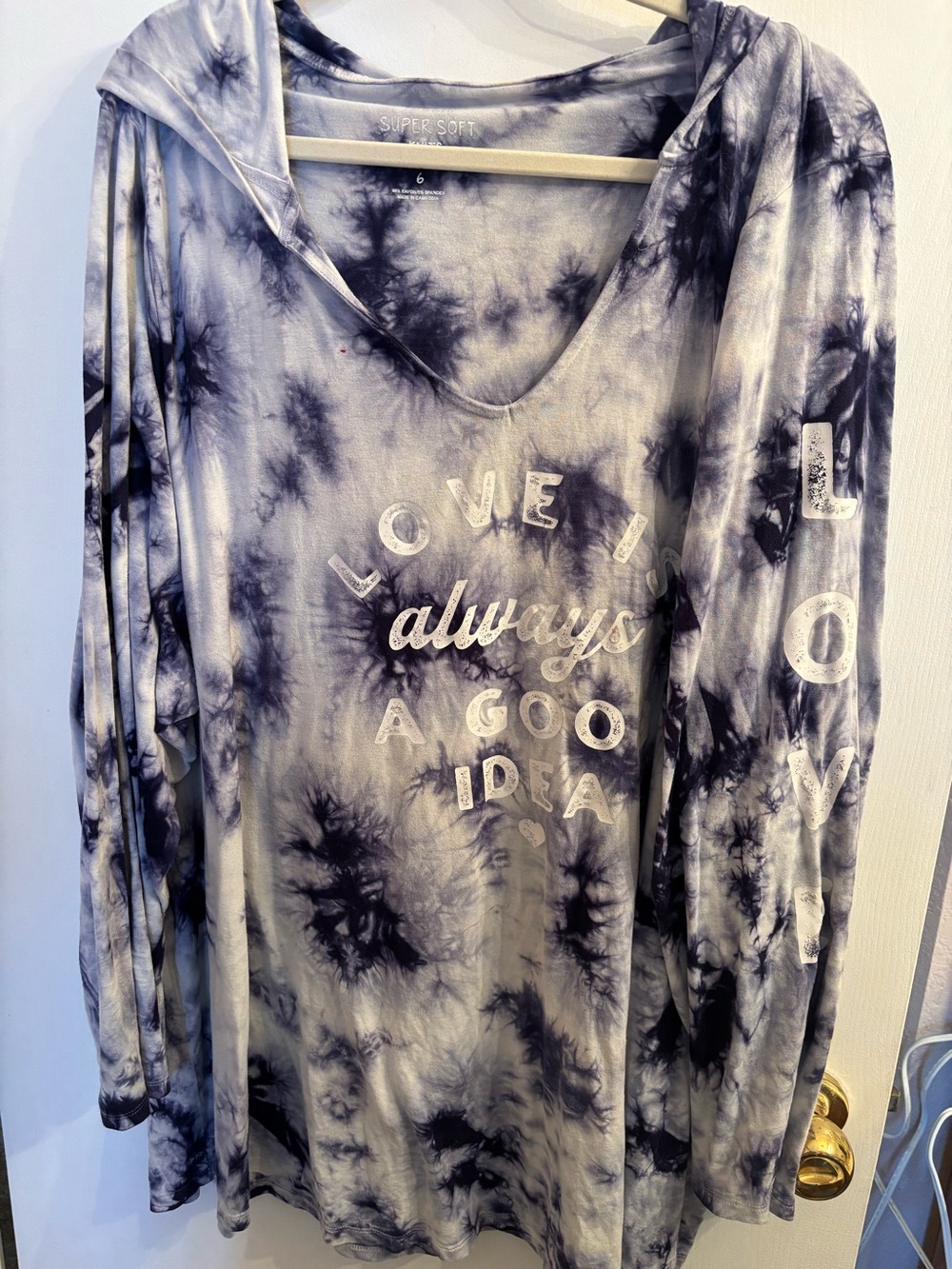Torrid Tie-Dye Hooded Women's Top -